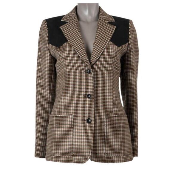 Louis Vuitton F/W 2014 Wool Houndstooth Blazer - Picture 4 of 9